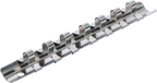 Calha de encaixe com 7 clipes | 6,3 mm (1/4")