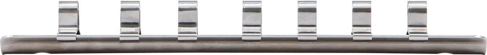 Calha de encaixe com 7 clipes | 6,3 mm (1/4")