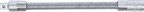 Extensão flexível | 6,3 mm (1/4") | 150 mm