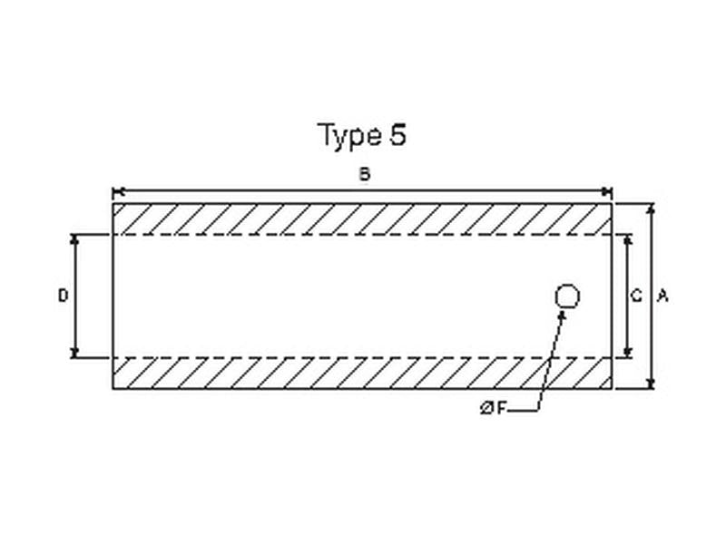 Casquilho bico do carregador frontal - Ø50 x 170mm (Ø35) (S.23569)