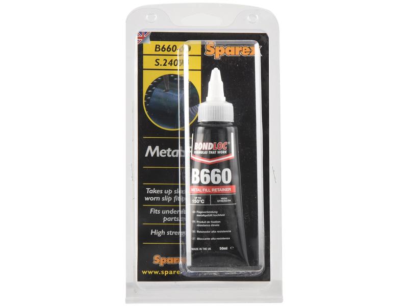 BondLoc B660 - Retentor De Enchimento De Metal - 50ml (S.24099)
