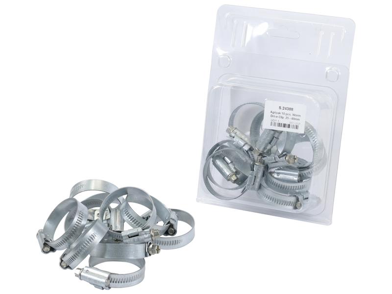 Agripak 10 un. Abraçadeira 25 - 40mm (S.24388)