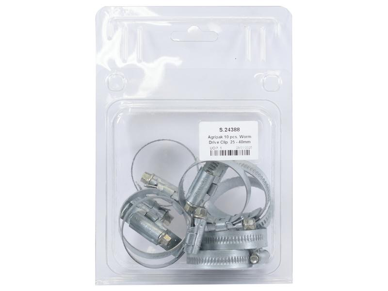 Agripak 10 un. Abraçadeira 25 - 40mm (S.24388)