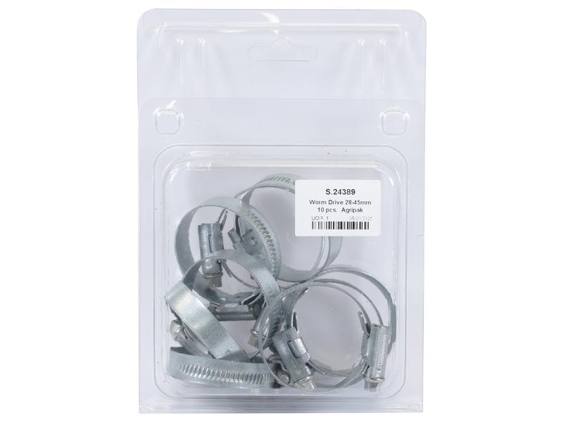 Agripak 10 un. Abraçadeira 30 - 45mm (S.24389)