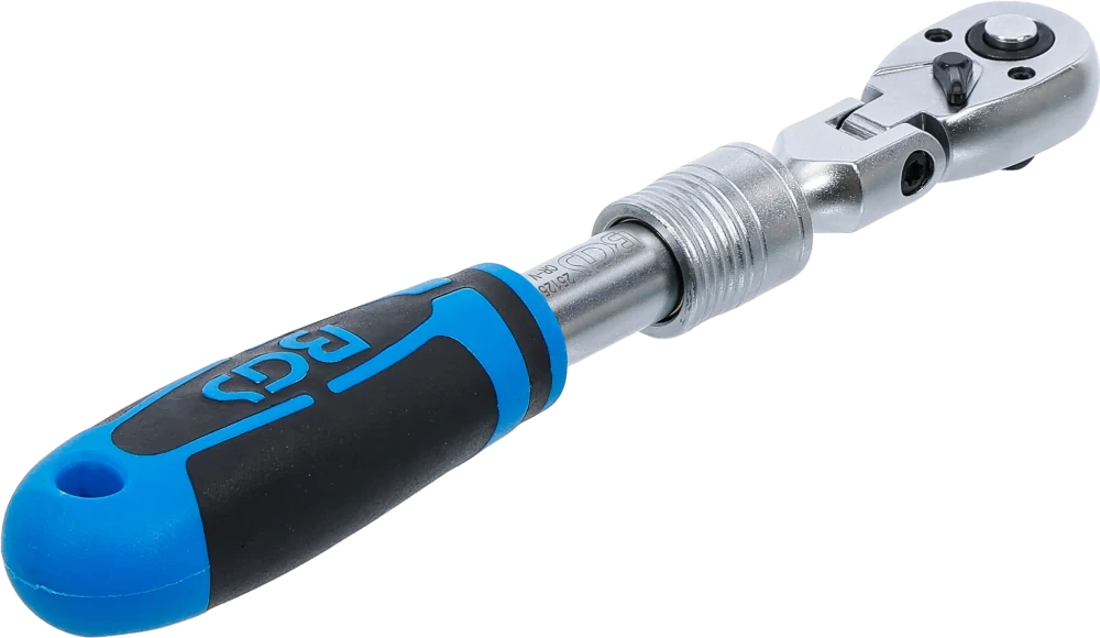 Roquete reversível, extensível, articulado | Saída de quadrado externo 6,3 mm (1/4") | 210 - 250 mm