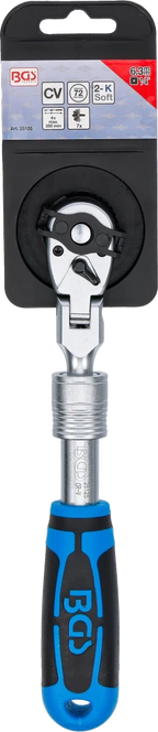 Roquete reversível, extensível, articulado | Saída de quadrado externo 6,3 mm (1/4") | 210 - 250 mm