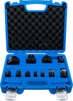 Conjunto de adaptadores de impacto e rótulas esféricas | 6,3 mm (1/4") - 25 mm (1") | 11 peças