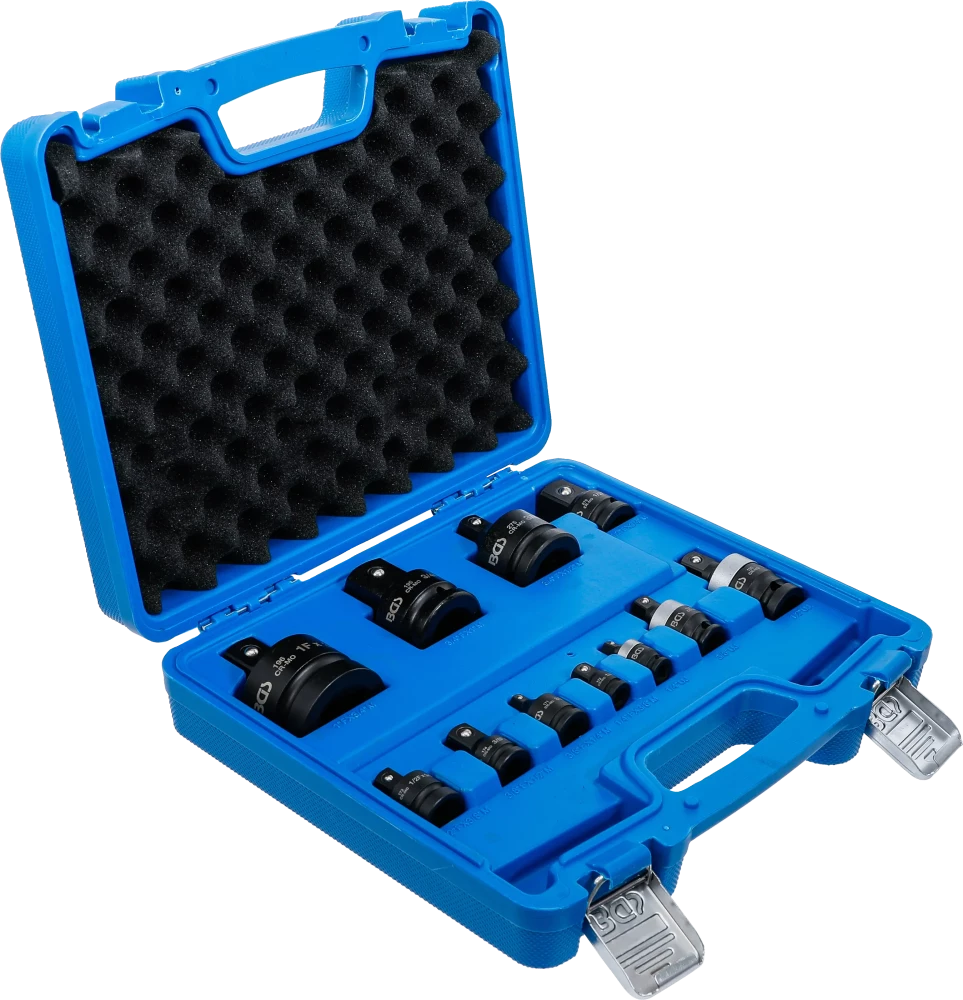 Conjunto de adaptadores de impacto e rótulas esféricas | 6,3 mm (1/4") - 25 mm (1") | 11 peças