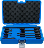Conjunto de extensão de impacto | 6,3 mm (1/4") / 10 mm (3/8") / 12,5 mm (1/2") | 9 peças