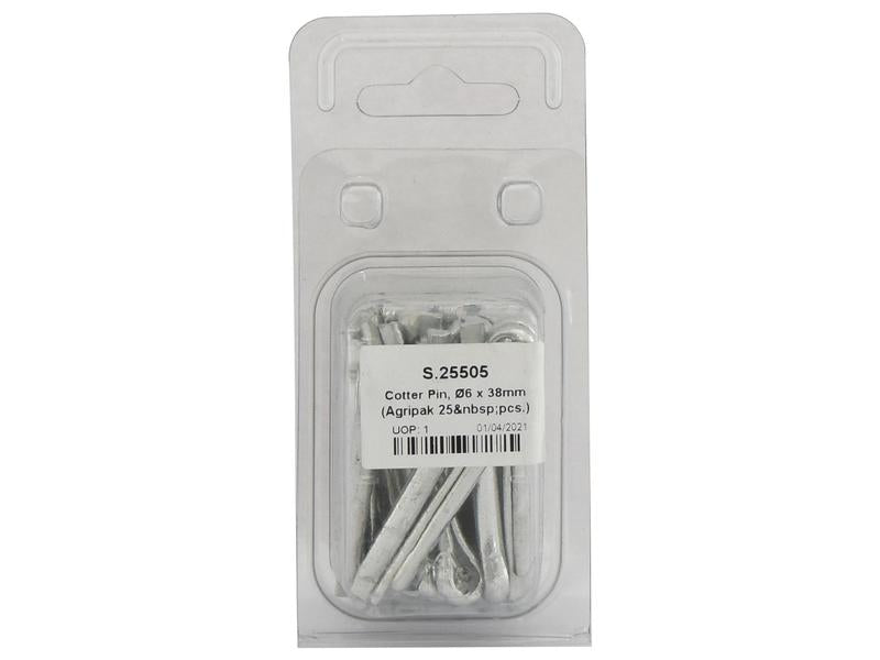 Agripak 25 un. troço 6 x 38mm (S.25505)
