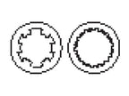 Adaptador PTO - Estria Femea 1 3/8'' - 6 x Male spline 1 3/8'' - 6 Com (S.255)