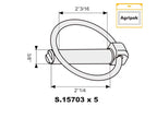 Agripak 5 un. Cavilha de mola 9mm x 57mm (S.25703)