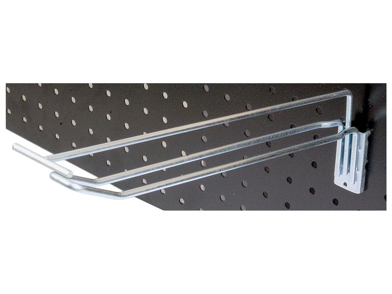 Gancho Euro com suporte de etiqueta de código de barras, fornecido com tag swing de plástico - 300mm (S.25819)