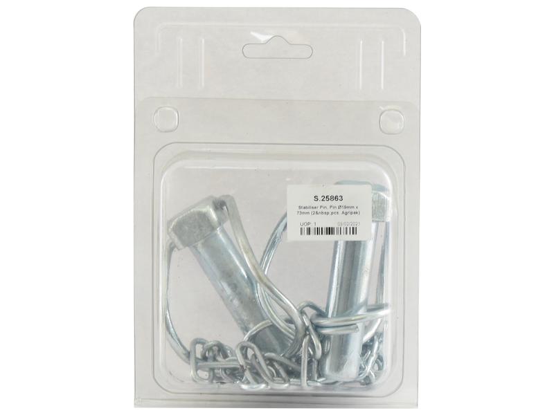 Agripak 2 un. Cavilha estabilizador 19mm x 73mm (S.25863)
