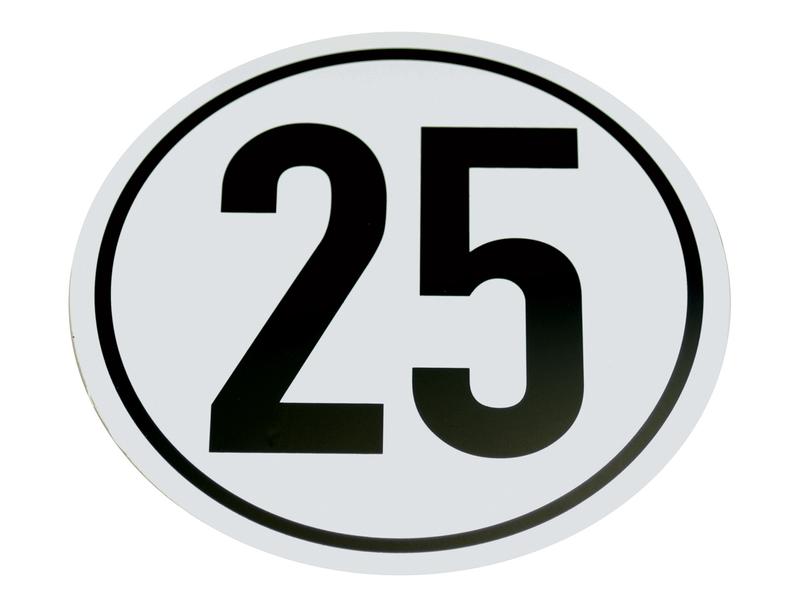 SPEED STICKER 25KM/H (S.26381)