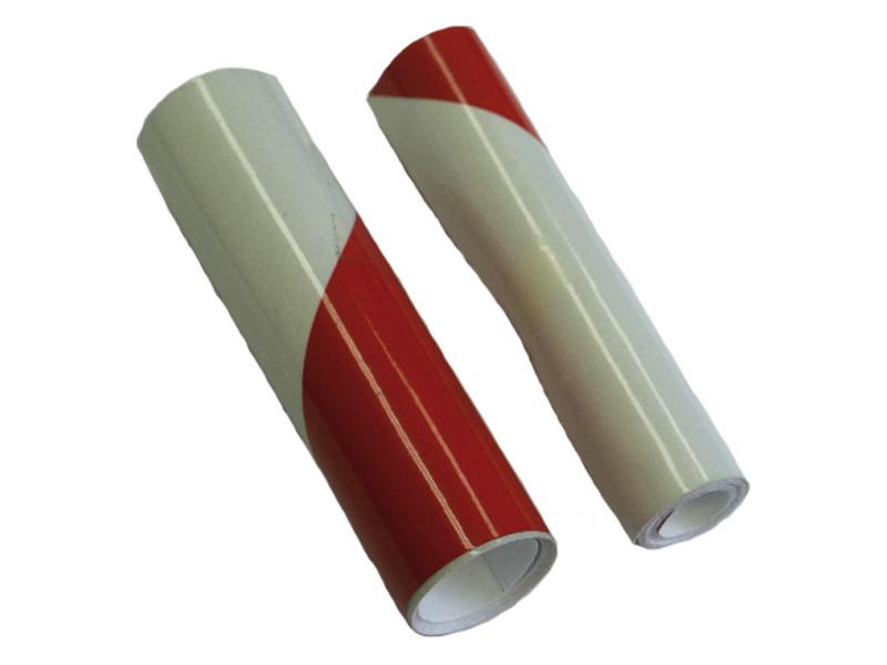 Fita reflectora vermelha e branca, 140mm x 1.12M (S.26399)