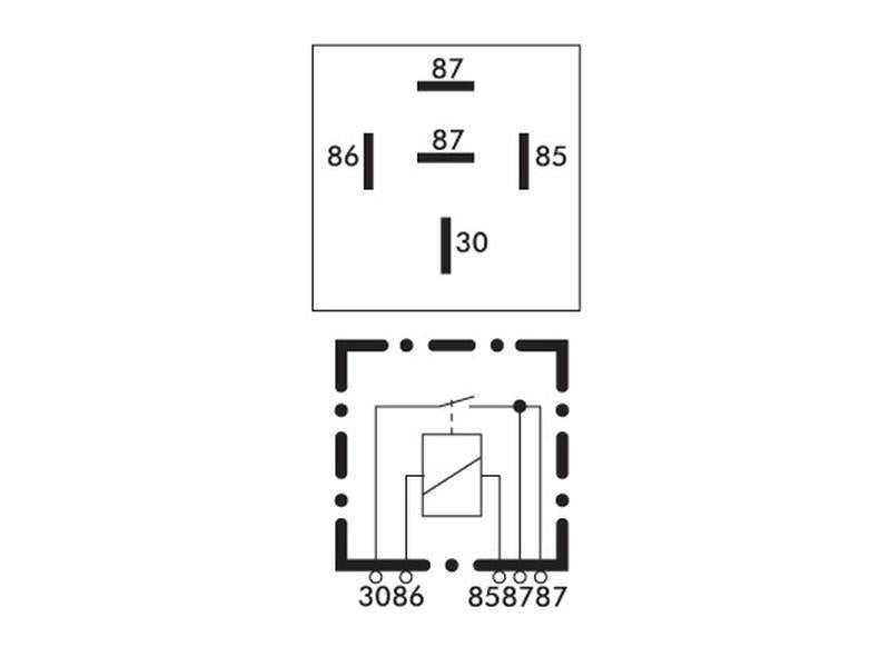 Relay 12V, 30A (S.26430)