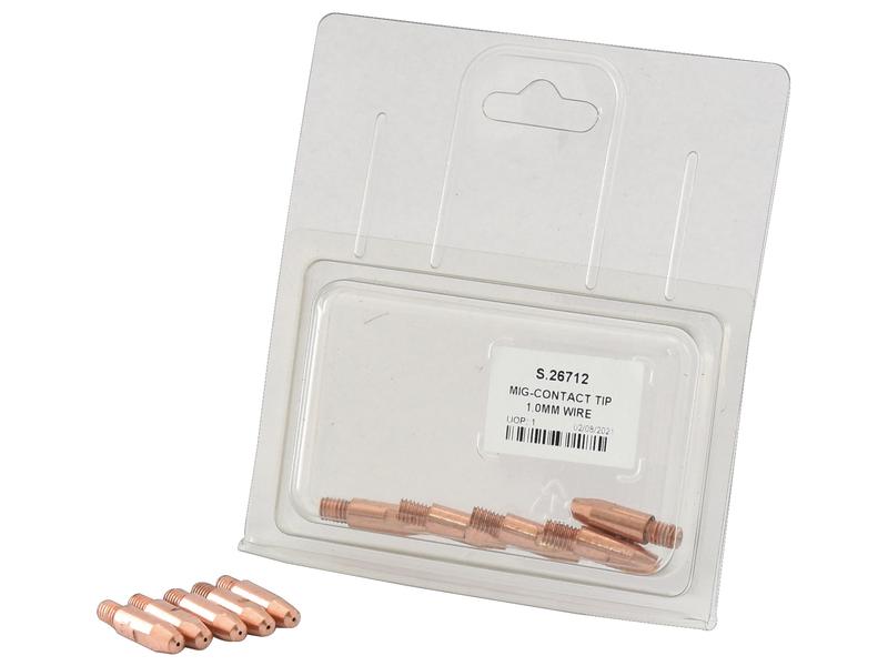 Agripak 5 un. MIG Contact Tip 1.0mm (S.26712)
