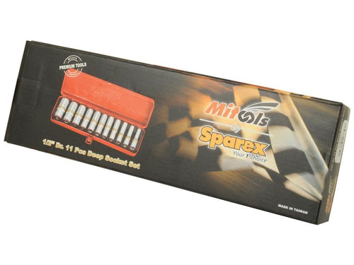 1/2'' Jogo chaves caixa longa (11pcs.) (S.26857)
