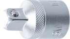 Adaptador de chave de caixa | Quadrado externo 12,5 mm (1/2") - Sextavado externo 10 mm (3/8")