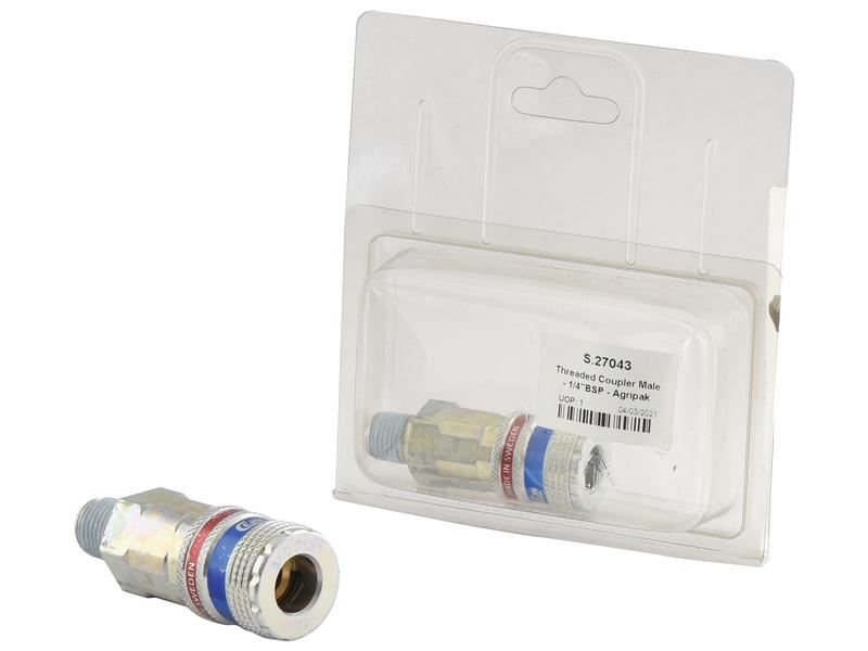 Acoplamento 1/4'' BSPT (Macho) (Agripak 1 un.) (S.27043)