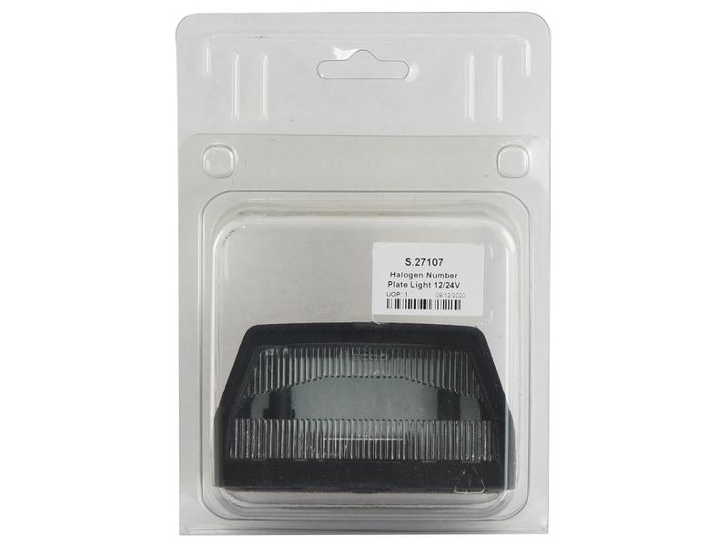 Farolim chapa de matrícula 12V (S.27107)