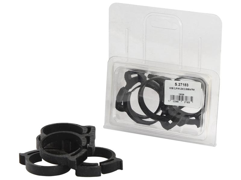 Agripak 5 un. Abraçadeira de nylon, Diâmetro minimo32mm, Diâmetro máximo36mm (S.27183)