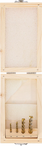 Conjunto de brocas | HSS | de corte à esquerda | 4 peças