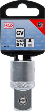 Adaptador de chave de caixa | Quadrado externo 12,5 mm (1/2") - Sextavado externo 20 mm (3/4")