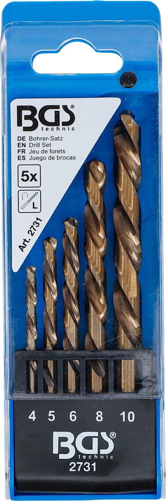 Conjunto de brocas | de corte à esquerda | 5 peças