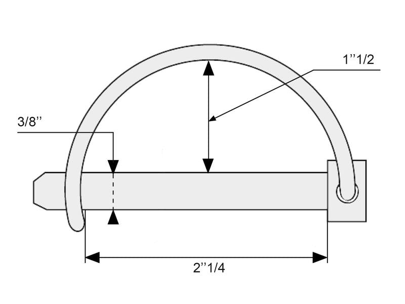 Cavilha Ø9.5mm x 57mm (S.273)