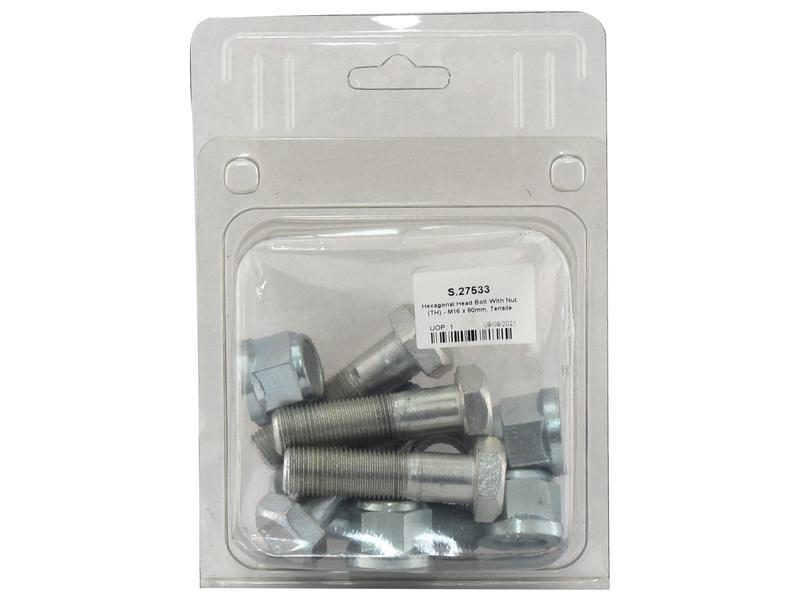 Parafuso - M16x60mm, 12.9 (5 un. Agripak) (S.27533)