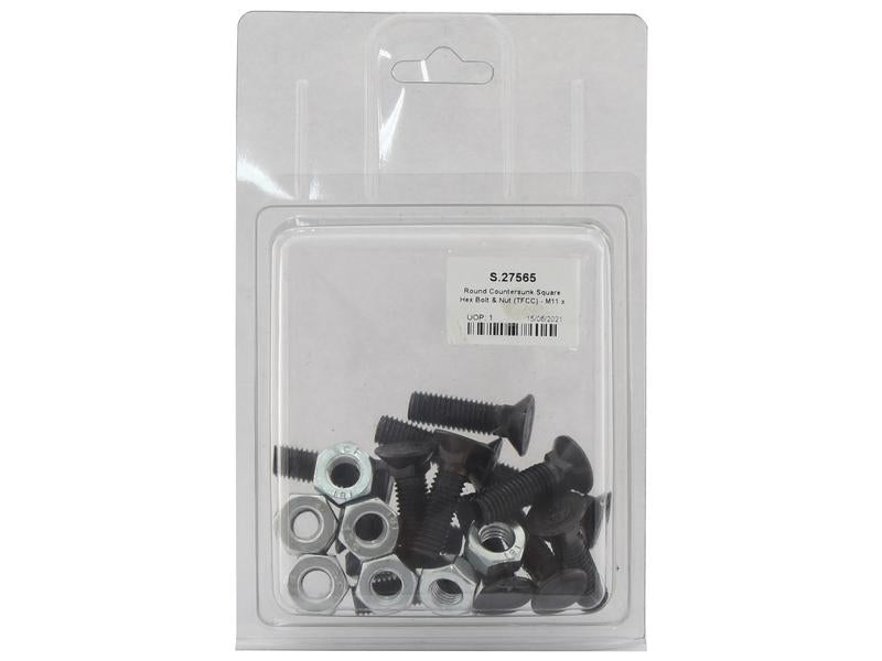 Parafuso c/porca - M11 x 30mm, Resistência à tração 8.8 (12 un. Agripak) (S.27565)