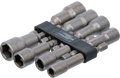 Conjunto de encaixes para chave de caixa sextavados | Entrada de sextavado externo 6,3 mm (1/4") | 6 - 13 mm | 8 peças