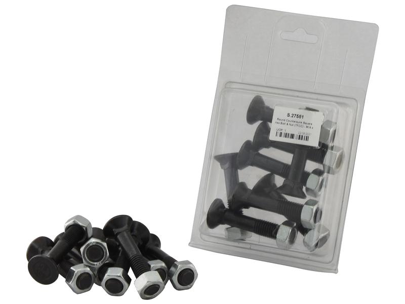 Parafuso c/porca - M12 x 65mm, Resistência à tração 8.8 (8 un. Agripak) (S.27581)