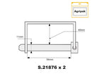 Agripak 2 un. Cavilha 11mm x 54mm (S.27617)