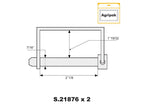 Agripak 2 un. Cavilha 11mm x 54mm (S.27617)