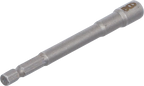 Encaixe para chave de caixa sextavado, extra comprido | para perfuradoras | Entrada de sextavado externo 6,3 mm (1/4") | 6 mm
