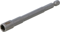 Encaixe para chave de caixa sextavado, extra comprido | para perfuradoras | Entrada de sextavado externo 6,3 mm (1/4") | 7 mm