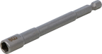 Encaixe para chave de caixa sextavado, extra comprido | para perfuradoras | Entrada de sextavado externo 6,3 mm (1/4") | 7 mm