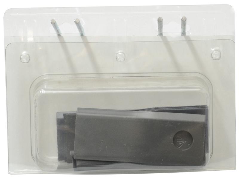 Agripak 6 x S.77074, 6 x S.77075 Faca - Faca torcida - 120x48x4mm - Orifício Ø18.5mm - Esq./Dt. - para Vicon (S.27635)