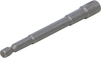 Encaixe para chave de caixa sextavado, extra comprido | para perfuradoras | Entrada de sextavado externo 6,3 mm (1/4") | 7 mm