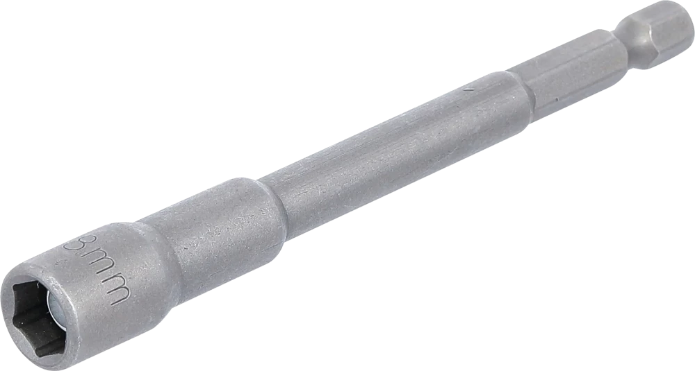 Encaixe para chave de caixa sextavado, extra comprido | para perfuradoras | Entrada de sextavado externo 6,3 mm (1/4") | 8 mm