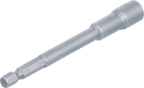 Encaixe para chave de caixa sextavado, extra comprido | para perfuradoras | Entrada de sextavado externo 6,3 mm (1/4") | 8 mm