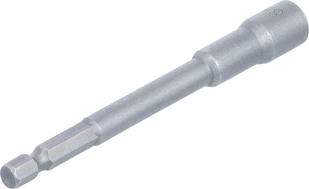 Encaixe para chave de caixa sextavado, extra comprido | para perfuradoras | Entrada de sextavado externo 6,3 mm (1/4") | 8 mm