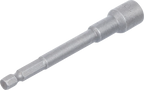 Encaixe para chave de caixa sextavado, extra comprido | para perfuradoras | Entrada de sextavado externo 6,3 mm (1/4") | 10 mm