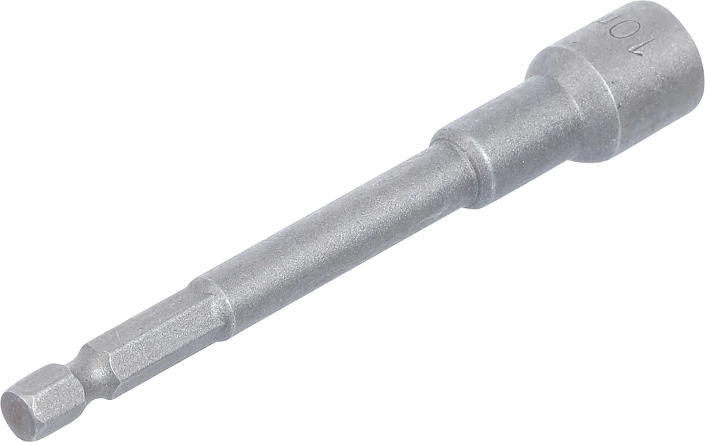 Encaixe para chave de caixa sextavado, extra comprido | para perfuradoras | Entrada de sextavado externo 6,3 mm (1/4") | 10 mm
