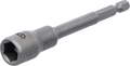 Encaixe para chave de caixa sextavado, extra comprido | para perfuradoras | Entrada de sextavado externo 6,3 mm (1/4") | 11 mm