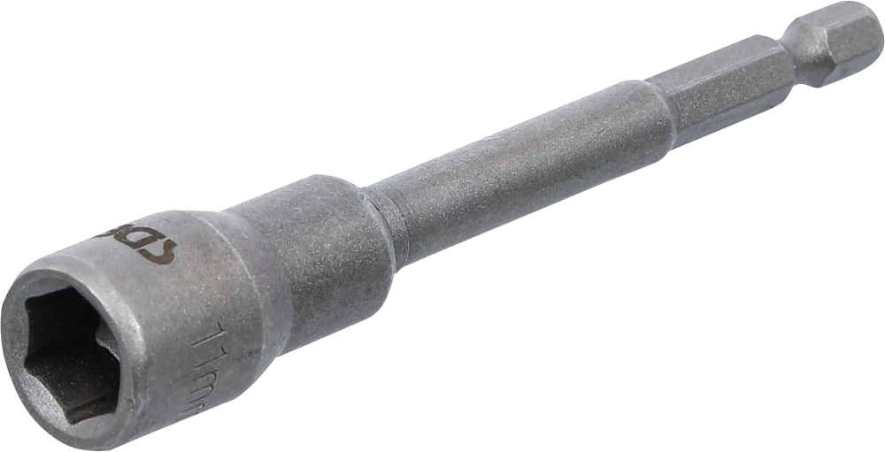 Encaixe para chave de caixa sextavado, extra comprido | para perfuradoras | Entrada de sextavado externo 6,3 mm (1/4") | 11 mm