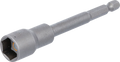 Encaixe para chave de caixa sextavado, extra comprido | para perfuradoras | Entrada de sextavado externo 6,3 mm (1/4") | 13 mm